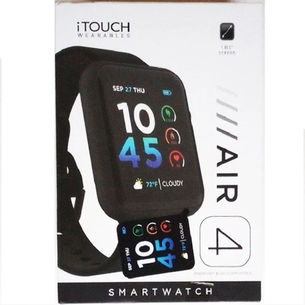 NWT iTouch Wearables Air 4 Smartwatch Black